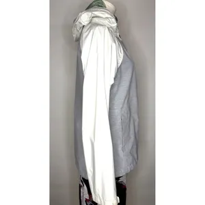 The North Face HyVent Rain Jacket Womens Small Grey White Hooded Shell Coat thumbnail 5
