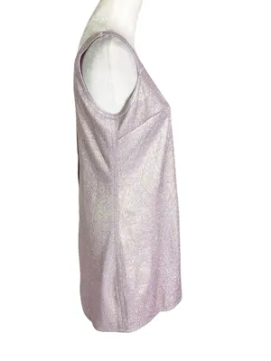NWT Lili Sidonio x Molly Bracken Iridescent Cut Out Mini Dress in Lilac Size S thumbnail 6