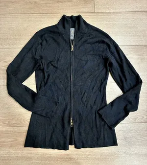Rhone Women’s Porto Merino Blend Full Zip Sweater Black Size S thumbnail 1