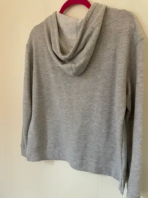 O’neill hooded sweatshirt embroidered flowers grey hoodie Women’s size M thumbnail 7