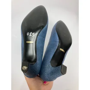 Vionic Mia Pumps Women 9.5 Blue Fair Snakeskin Embossed Leather Kitten Heel thumbnail 7