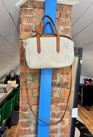 NEW Fossil Sydney Satchel Polka Dot Bag thumbnail 12
