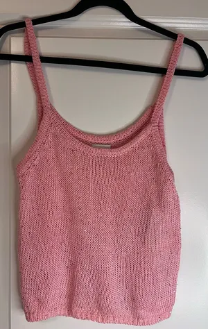 NWOT Pink LA Hearts crop tank top thumbnail 1