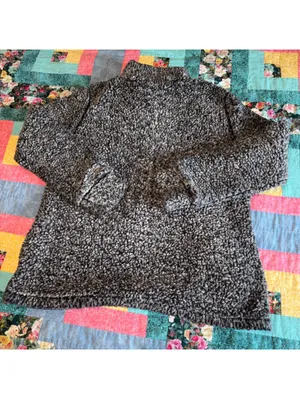 Weatherproof Vintage Woman’s L Gray Sherpa Fleece Pullover Jacket L/G Outdoor thumbnail 3