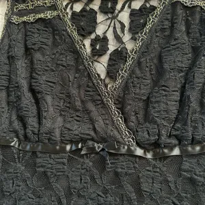 Dolls Kill Sexy Y2K sheer floral lace bow ribbon babydoll mini dress lingerie small thumbnail 7