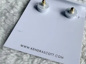 Kendra Scott Sand Dollar Gold Stud Earrings Natural thumbnail 4