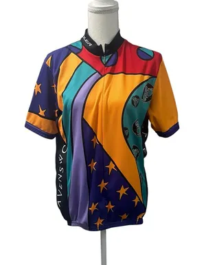 VTG Voler Cycling Jersey Ravenswood Winery Colorful Sports USA Unisex L 3/4 Zip thumbnail 1