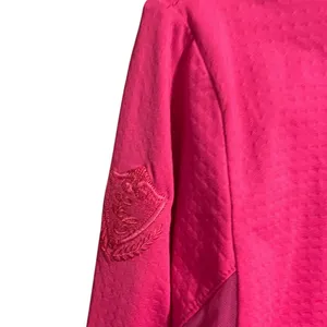 Bette & Court Swing Pink UPF 50 Quarter Zip Golf Top Moisture Wicking Large thumbnail 9