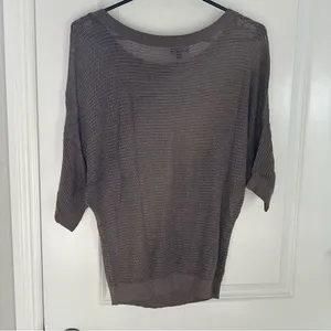 Express brown knit top thumbnail 4