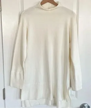 Anthropologie x Moth Saskia Oversized Tunic Ivory - Medium thumbnail 1