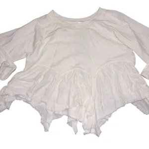 Free People Ivory Gold Duster Oversized Sweatshirt Top Small thumbnail 6