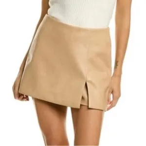 7 for all Mankind Faux Leather Skort thumbnail 1