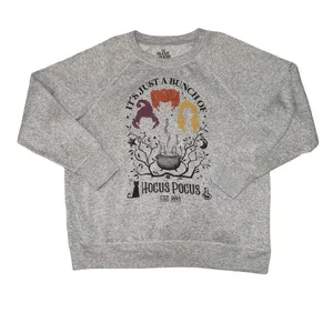 Disney Hocus Pocus Sweatshirt XXL Gray Sanderson Sisters Halloween Crewneck thumbnail 1