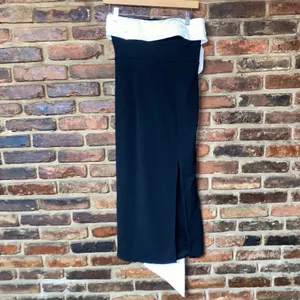 NWOT Lulu's Fabulous Phenomenon Black White Strapless Bow Midi Dress Size Small thumbnail 3