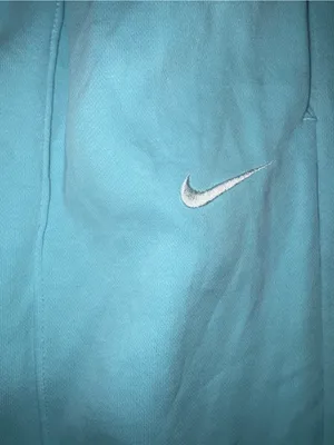 Nike Pastel Light Blue Pintuck Pleated Joggers Sweatpants NWOT Size Large thumbnail 3