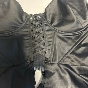 Windsor Black Lace-Up Bustier Top thumbnail 2