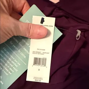 NWT American Living‎ Elegant Purple Plum Women's Dress 8 Empire Waist A-Line thumbnail 11