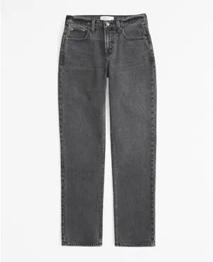 Abercrombie Curve Love Mid Rise 90s Straight Leg Jean thumbnail 10