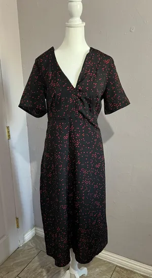 Nasty Gal Polka Dot MIDI Dress thumbnail 1