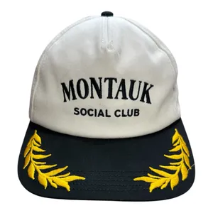 Anthropologie American Needle MONTAUK Embroidered Cotton Adjustable Logo Hat thumbnail 2