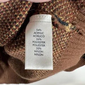 BKE Western Pullover Sweate 3/4 Zip Women's Size Large Boho Aztec Brown Soft‎ thumbnail 8