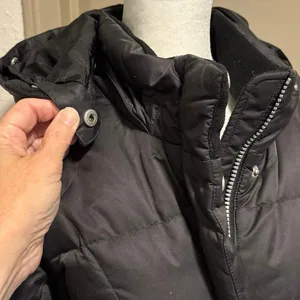 Eddie Bauer Women’s Size M Lodge Down Parka Coat Long Style 7494 Black thumbnail 5