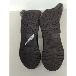 New NORDSTROM Nooliver-lea Leather dark brown boots sz5.5 tall riding equestrian thumbnail 4