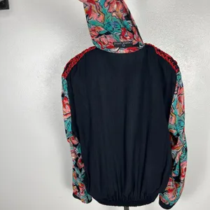 Carole Little Cardigan Jacket M Moulin Rouge Can Can Dancer Floral Rosette Artsy thumbnail 14