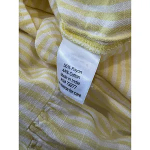 LC Lauren Conrad Skirt Size XL Tiered Midi Yellow Stripe Mid Rise Women's NWT thumbnail 7