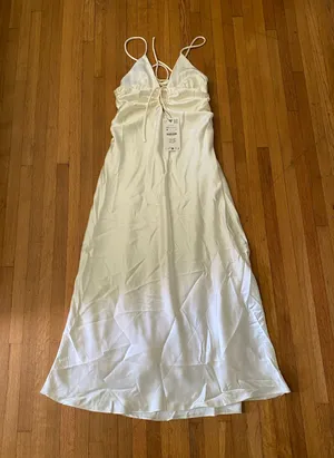 ZARA Dress Silk Maxi thumbnail 1