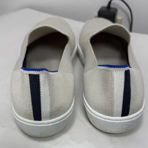 Rothy’s The Original Slip-On Sneaker Off-White/ Light Gray Sz 10 thumbnail 3