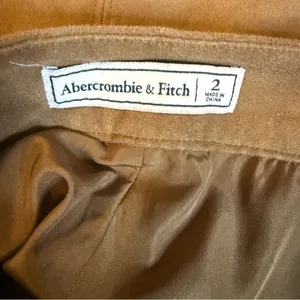 Abercrombie and Fitch Brown Faux Suede Mini Skirt Lace-up Front Size 2 thumbnail 5