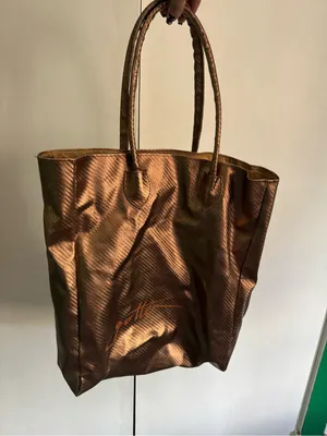 Gottex Metallic Bronze Tote Bag thumbnail 1