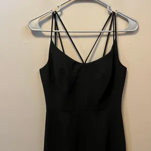 Black Halo Behati Black Mini Strappy Dress SZ 0 Little Black‎ Dress LBD New thumbnail 6