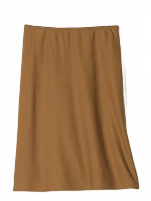 Uniqlo Linen Blend Midi Skirt | Short NWT Brown XXL thumbnail 3