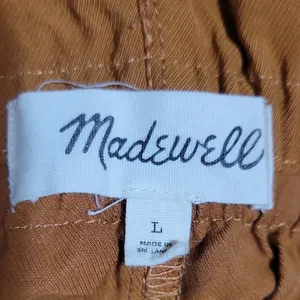 Madewell Women's Dunaway Paperbag Waist Pants Size L thumbnail 12
