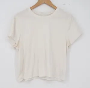 Old Navy T-Shirt Womens XL Solid Off-White Cotton Modal Stretch Basic Good thumbnail 1