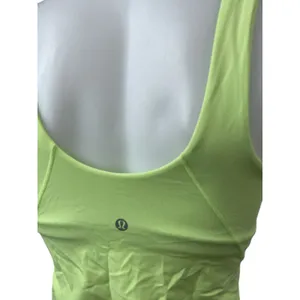 Lululemon Green V Neck Sleeveless Yoga Gym Athletic Activewear Crop Tank Top S thumbnail 4