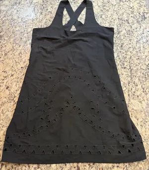 Women’s Black Mini Dress with Cutout Detail thumbnail 1