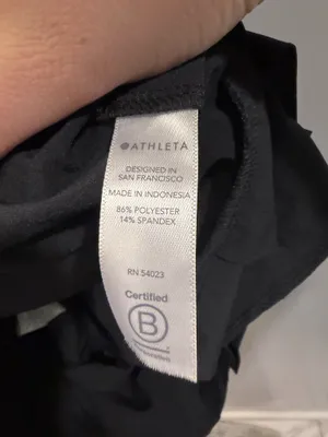 Athleta Tie Waist Paper Bag Waist Skyline Short II Black thumbnail 10