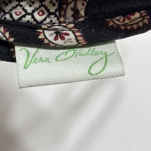 Vintage Paisley Vera Bradley Wristlet Black Quilted Made In USA thumbnail 6