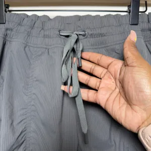 Eddie Bauer‎ Women Dance Studio Pants M Gray Jogger Ruched Lightweight Utility thumbnail 2
