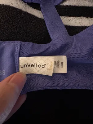 Unveiled Indigo & Black Lace Bra 32DDD thumbnail 4
