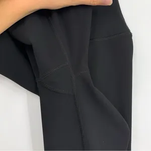 ALO YOGA 7/8 High-Waist Ripped Warrior Black S thumbnail 4