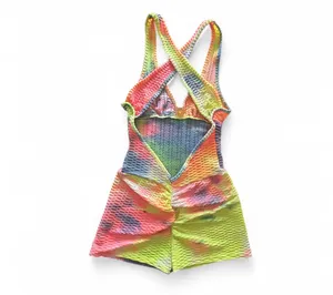 Short Bodysuit sleeveless sport one pice thumbnail 2