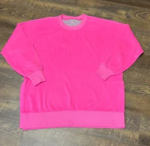 Aerie Go-To Sweatshirt Oversized Medium Pink Crewneck Pullover Comfy Lounge thumbnail 1