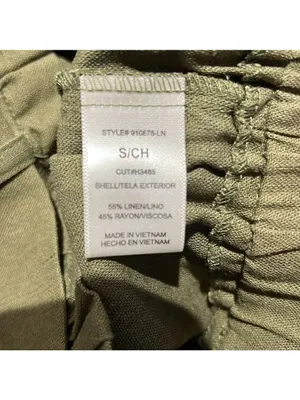 HAVE Los Angeles Green Linen Belted Pants thumbnail 6