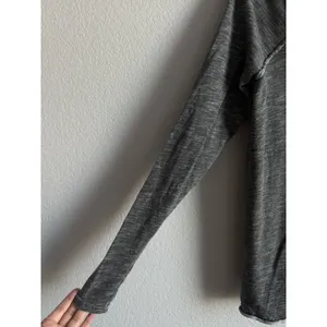 Free People Beach Cocoon Cowl Neck Pullover Top Gray Slouchy Cozycove Boho M/L thumbnail 6
