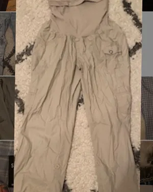 Motherhood Maternity White cargo pants thumbnail 1