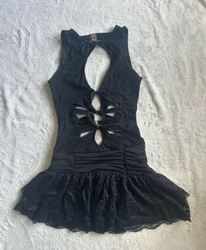 Outcast Clothing Emery Mini Dress Black thumbnail 3